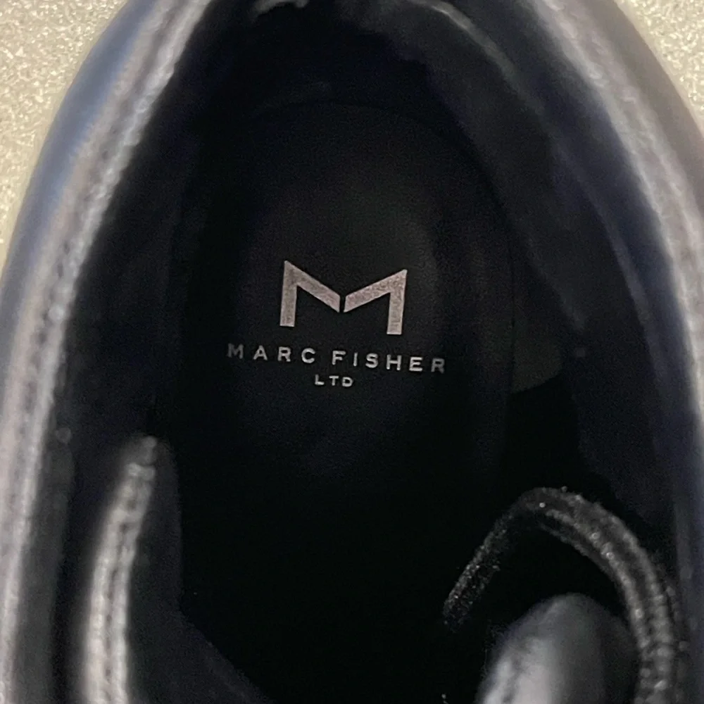 Marc Fisher Lanie Faux Leather Snakeskin Combat Boots Size 8 - Picture 5 of 10